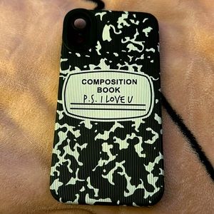 iPhone XR case from SHEIN. Used once. Black & White.